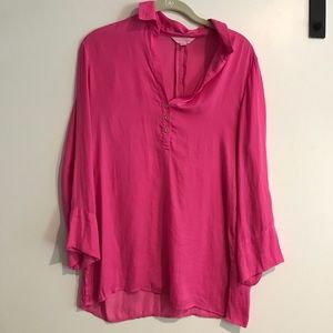 GUC Pink Lilly Pulitzer S silk material